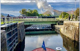 Hogworts Express from a Caledonian Canal Cruise
