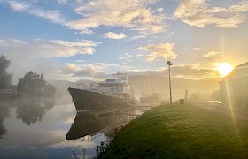 Misty morning Caledonian Canal