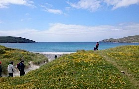 Guests ashore on Vatersay
