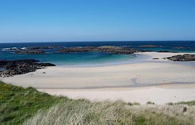 A beach on Coll on our inner Hebrides cruise