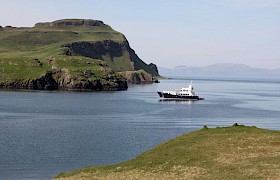 Emma Jane at anchor in the Small Isles